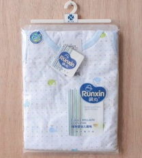 宝宝夏日舒爽之选 润心纯棉薄款背心套装（蓝色）